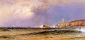 Küstenszene mit Leuchtturm Strand Alfred Thompson Bricher